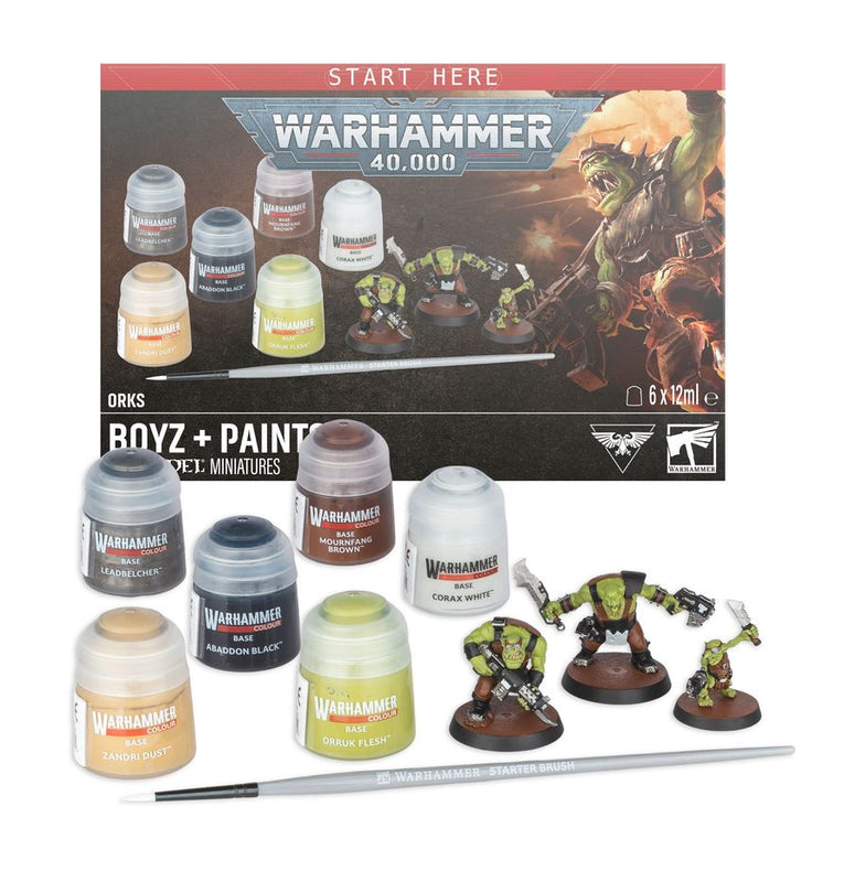 Warhammer 40k Orks Boys + Farben