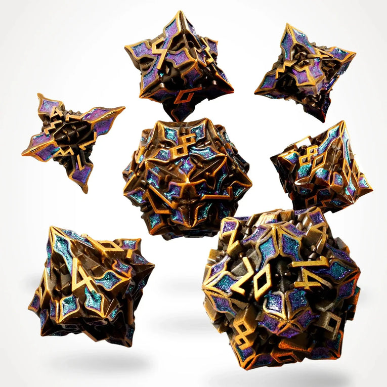 CritStones Metall RPG Dice Set