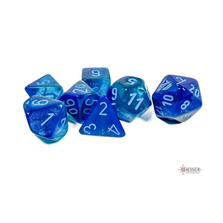 Chessex - 7-Die Set - Gemini Blue-blue/Light Blue TCG