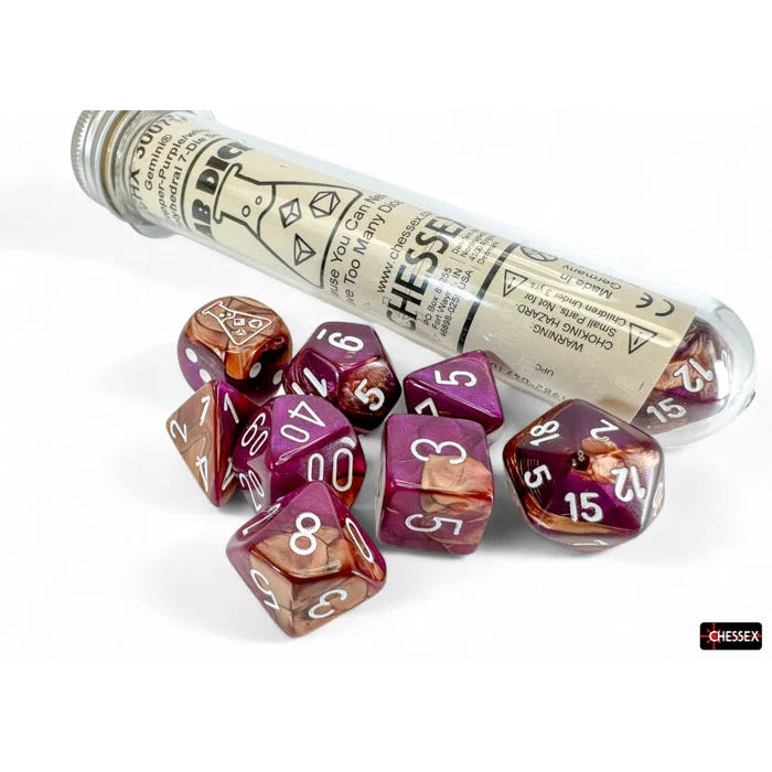 Chessex - Lab Dice - Polyhedral 7-Die Set Gemini