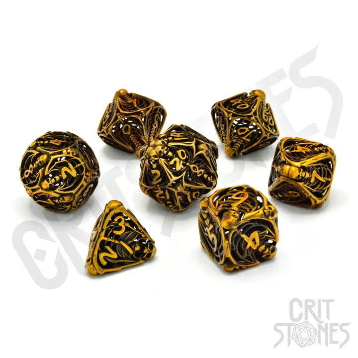 CritStones Metall RPG Dice Set Royal Soulreaper Hollow