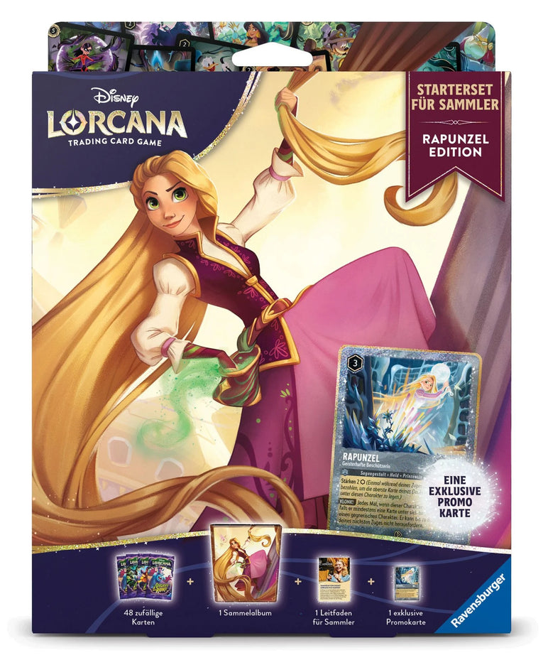 Disney Lorcana Starterset für Sammler Rapunzel Edition 2026 DE