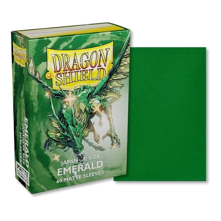 Dragon Sleeves - Japanese Size - Matt Sleeves Emerald TCG
