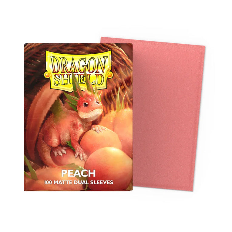 Dragon Sleeves - Standard Size - Matt Dual Peach TCG Zubehör