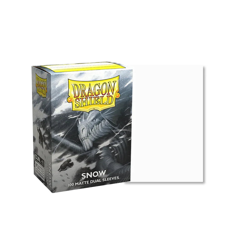 Dragon Sleeves - Standard Size - Matt Dual Snow TCG Zubehör