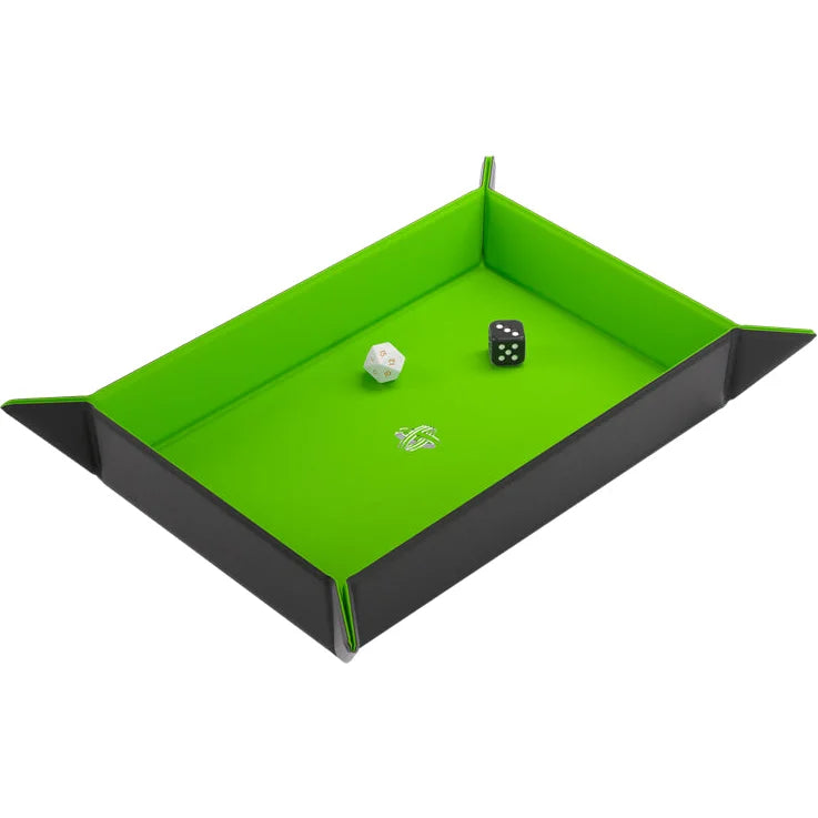 Gamegenic - Magnetic Dice Tray Black/Green Pen & Paper