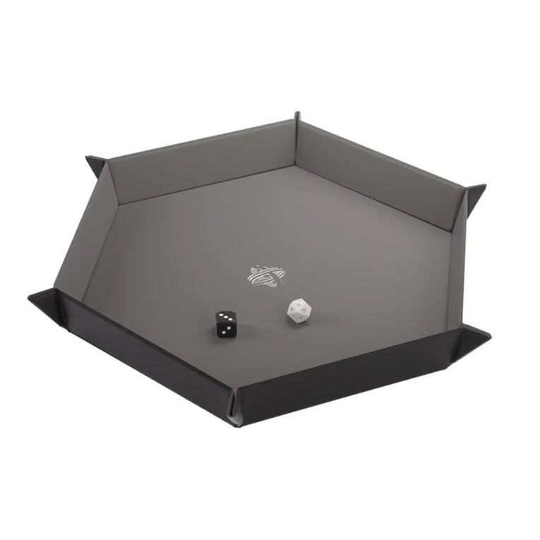 Gamegenic - Magnetic Dice Tray Hexagonal XL - Black/Grey