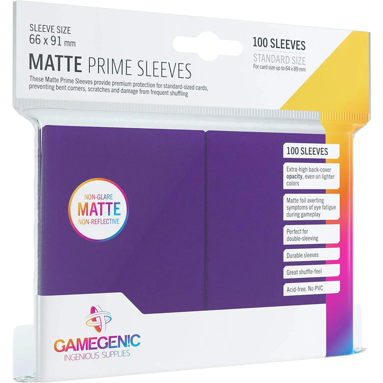 Gamegenic - Matte Prime Sleeves - Standard Size Purple TCG