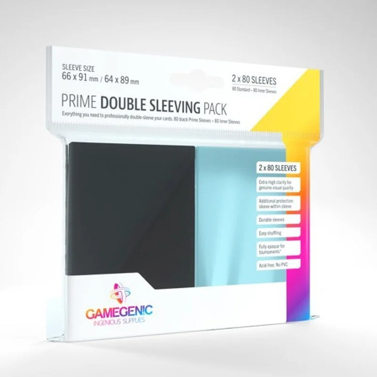 Gamegenic - Prime Double Sleeving 80 - Standard Size TCG