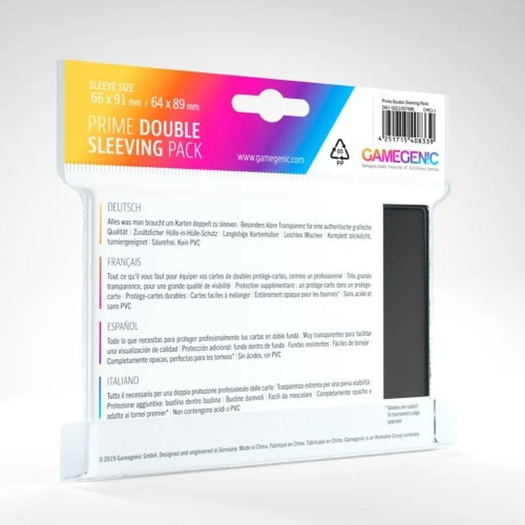 Gamegenic - Prime Double Sleeving 80 - Standard Size TCG