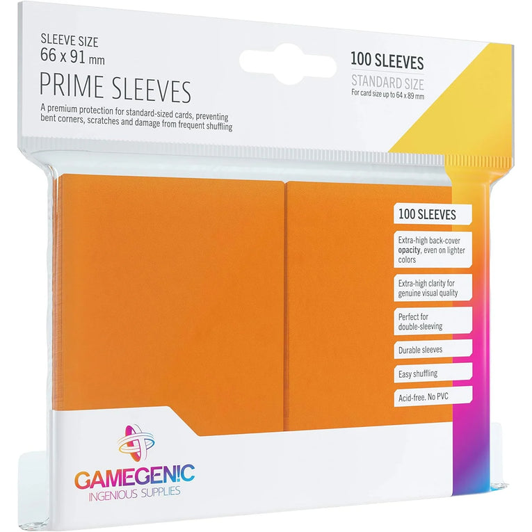 Gamegenic Prime Sleeves Standard Size Orange TCG Zubehör