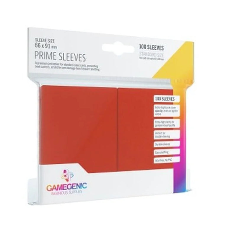 Gamegenic Prime Sleeves Standard Size Red TCG Zubehör