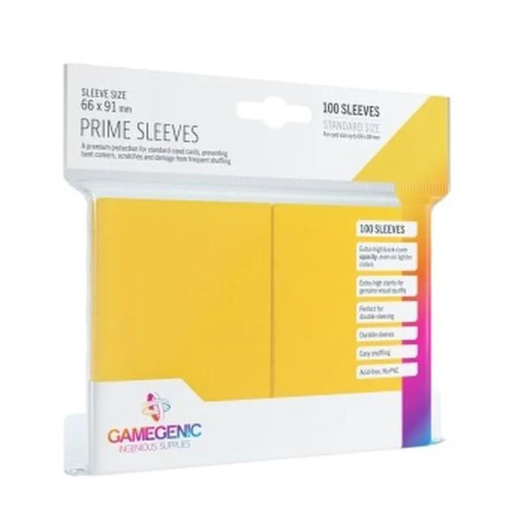 Gamegenic Prime Sleeves Standard Size Yellow TCG Zubehör