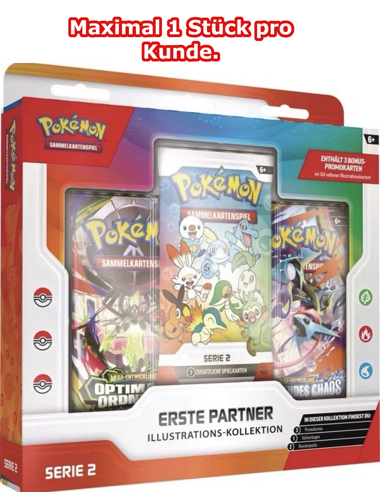 Pokémon Erste Partner Illustrations-Kollektion Serie 2 DE