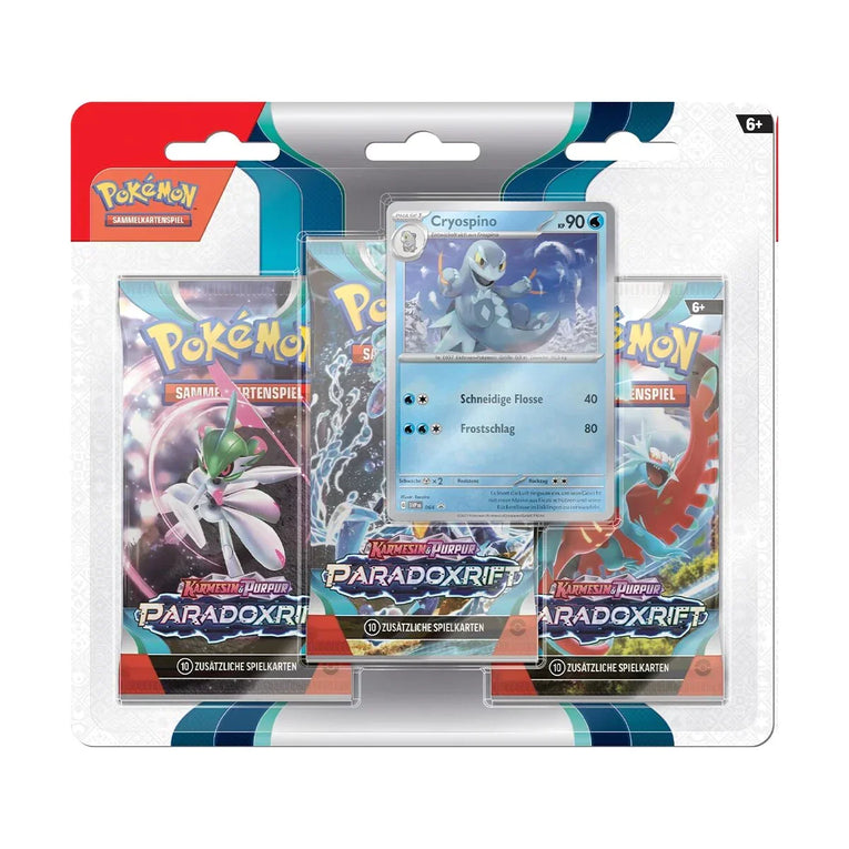 Pokémon 3er Pack Blister Paradox Rift DE Cryospino