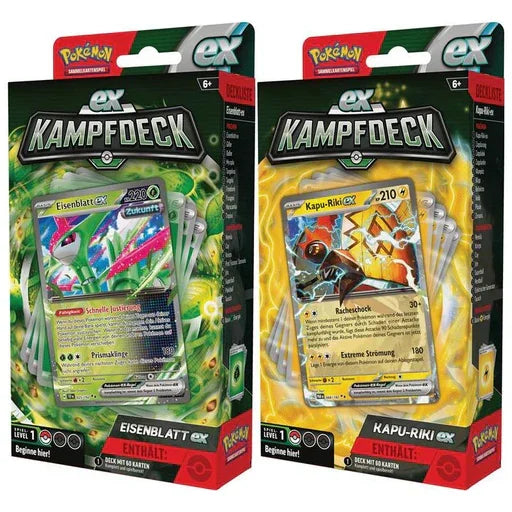 Pokémon Kampfdeck Kapu Riki ex & Eisenblatt ex DE
