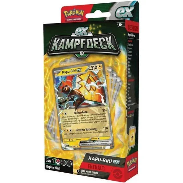 Pokémon Kampfdeck Kapu Riki ex & Eisenblatt ex DE Kapu Riki