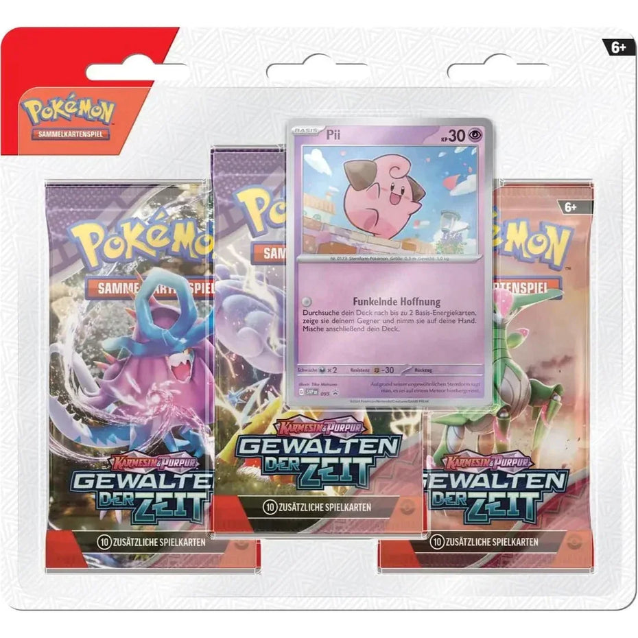 Pokémon - Karmesin & Purpur - Gewalten der Zeit - 3-Pack