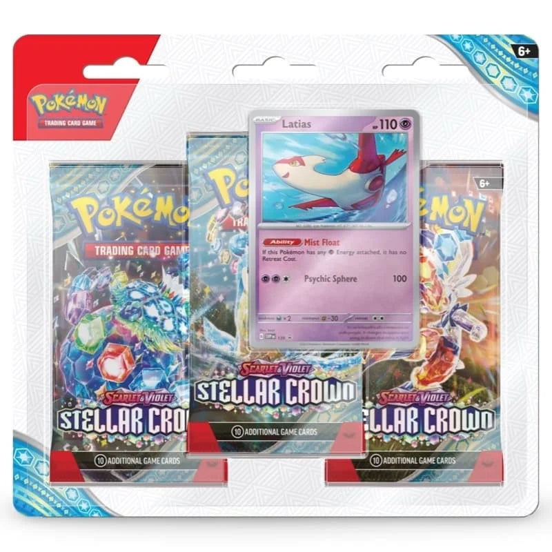 Pokémon - Scarlet & Violet - Stellar Crown - 3-Pack Blister