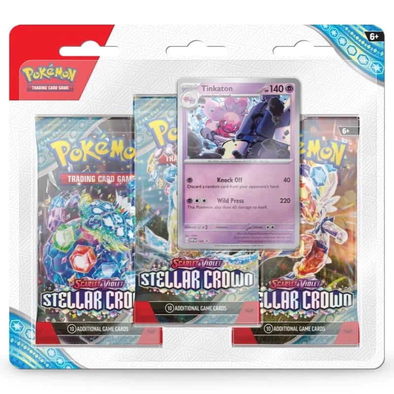 Pokémon - Scarlet & Violet - Stellar Crown - 3-Pack Blister