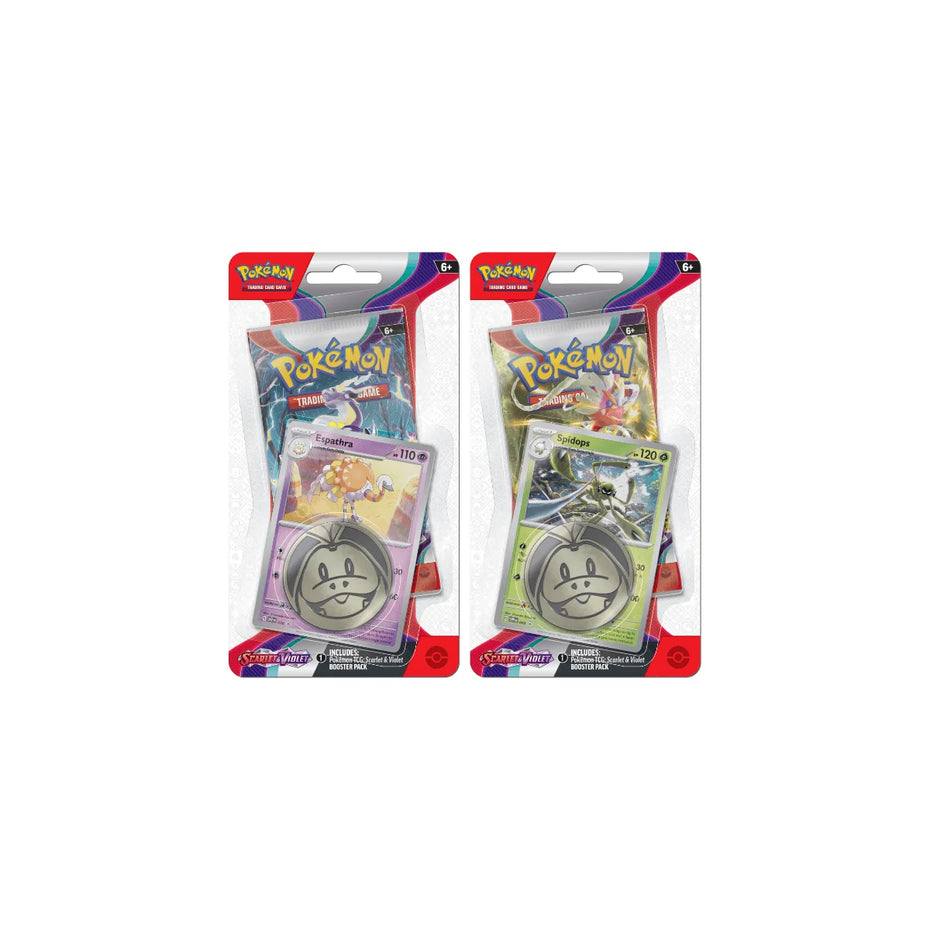 Scarlet and Violet Checklane Blister -EN Sammelkartenspiel