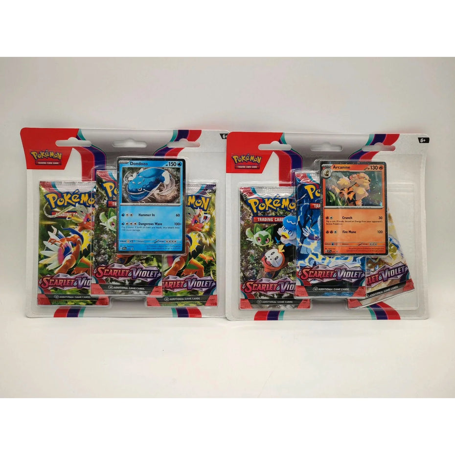 Scarlet & Violet 3er Blister - EN Sammelkartenspiel