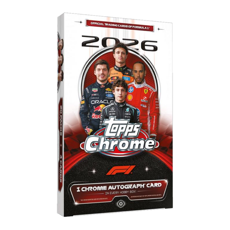 Topps Chrome Formula 1 2026 Hobby Box – Box ohne separat abgebildeten Booster