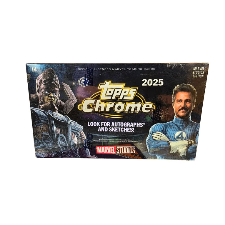 Topps Chrome Marvel Studios 2025 Hobby Box Sammelkartenspiel