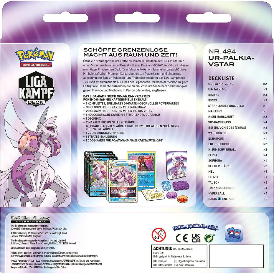 Ur Palkia V Star Liga Kampfdeck LV3 DE Sammelkartenspiel