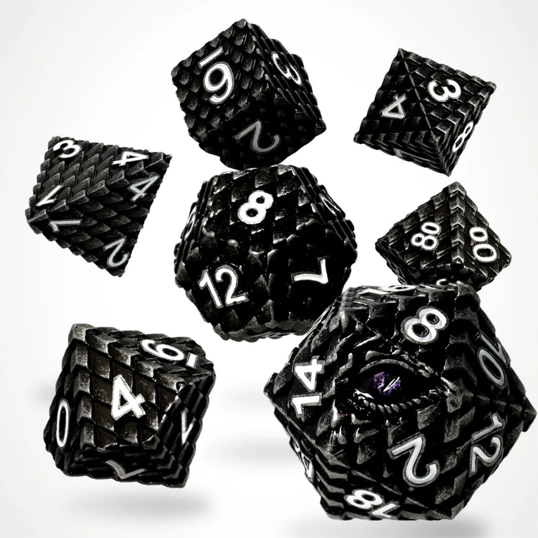 CritStones Metall RPG Dice Set