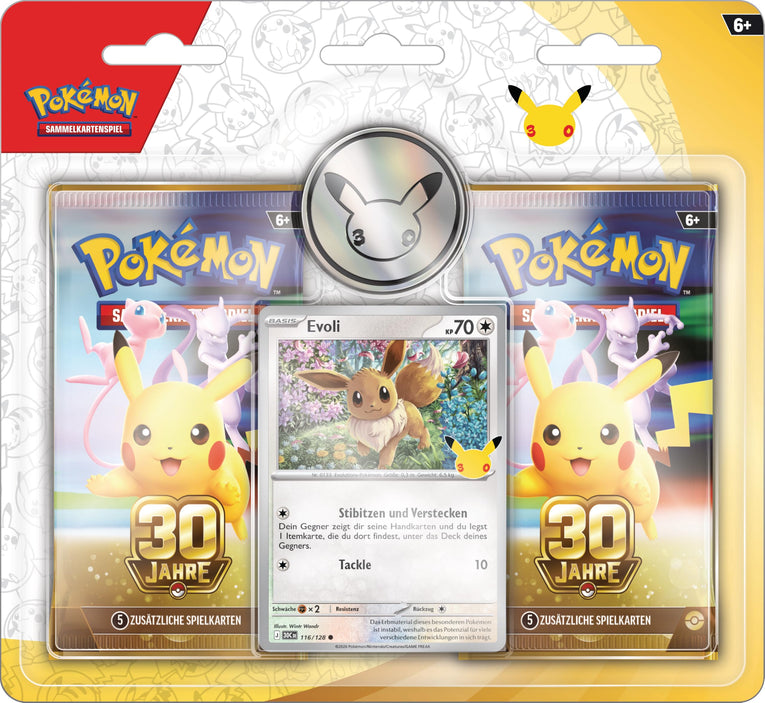 Pokémon 30 Jahre (30C) 2er-Pack Blister - DE