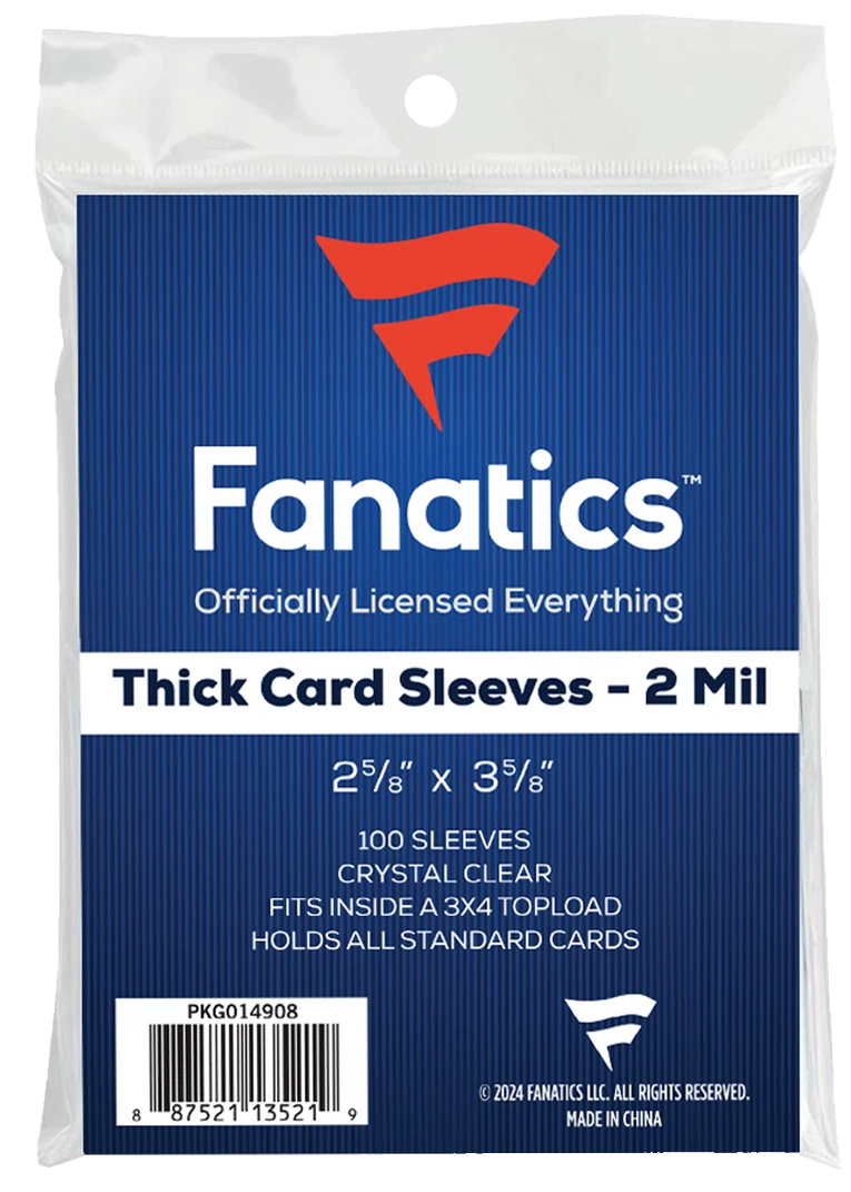 Fanatics Collectibles Thick Soft Sleeves - 100ct