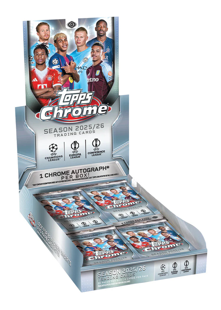 Topps Chrome UEFA Club Competitions Hobby Box 2025/2026