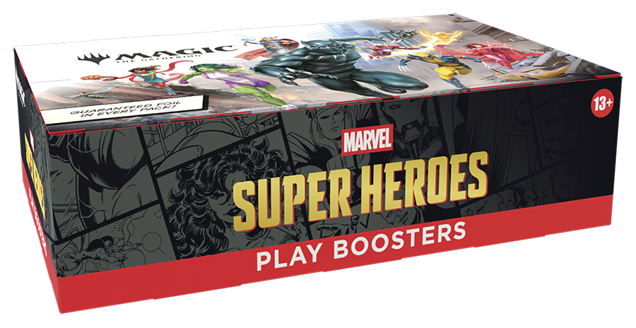 Magic Marvel Super Heroes Play Booster Display EN