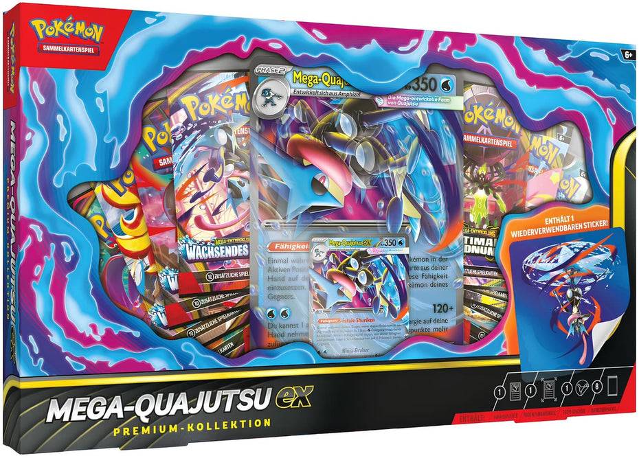 Pokémon Mega Quajutsu ex Premium-Kollektion DE