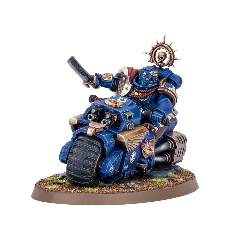 Warhammer 40k Space Marines Captain auf Bike