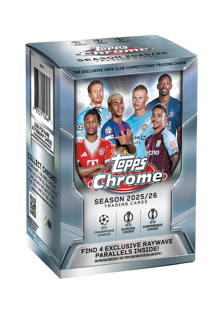 Topps Chrome UEFA Club Competitions Value Box 2025/2026