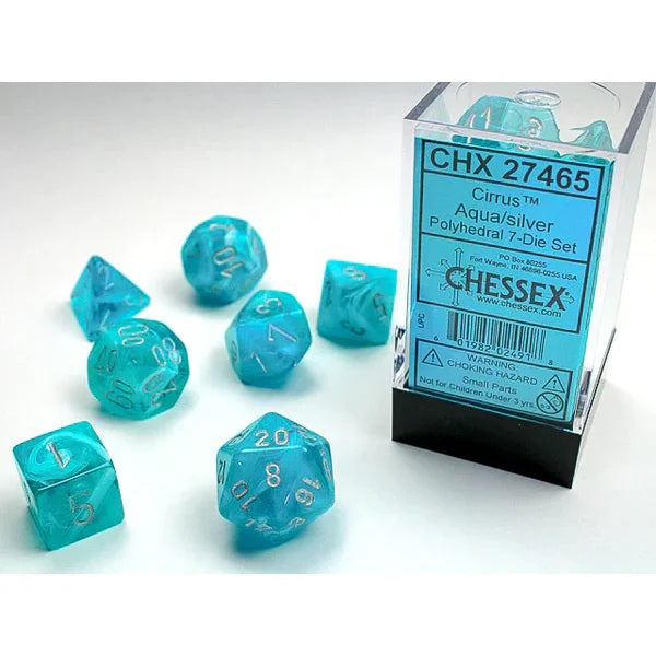 Chessex - 7-Die Set Circus - Aqua Pen & Paper