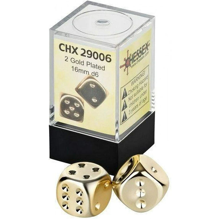 Chessex - Würfel Set Metallic Gold TCG Zubehör