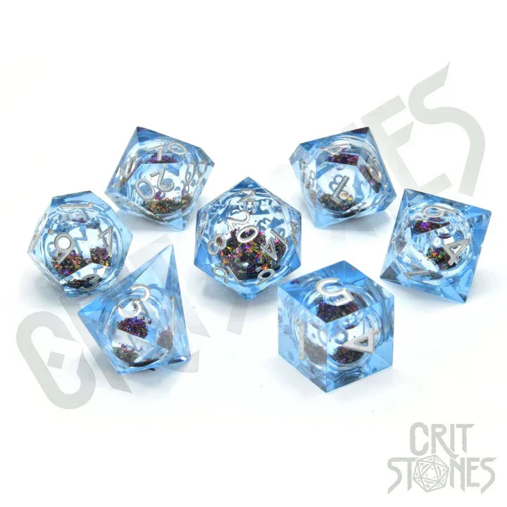 CritStones Liquid Core RPG Dice Set Glimmercore