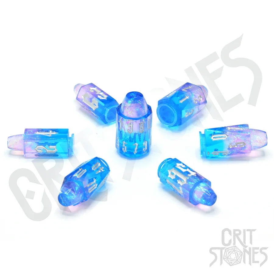 CritStones Liquid Core RPG Dice Set Spellshot Shells Resin