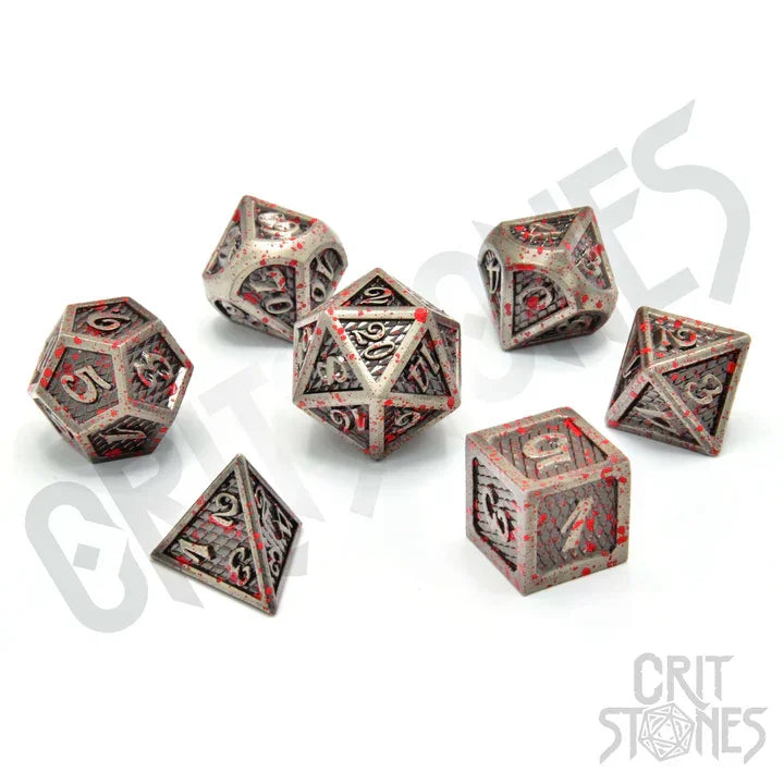 CritStones Metall RPG Dice Set The Gladiator Rollenspiele