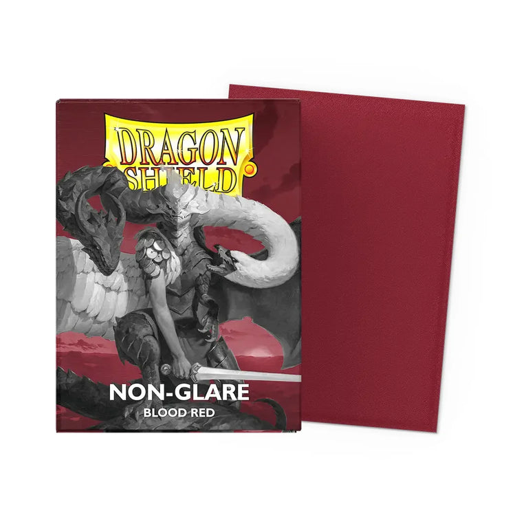 Dragon Shield Sleeves Standard Size Non Glare Blood Red TCG