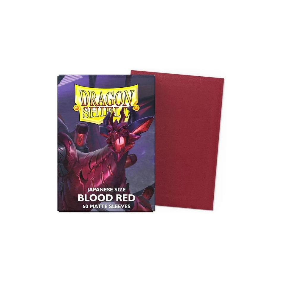 Dragon Sleeves - Japanese Size - Matt Sleeves Blood Red TCG