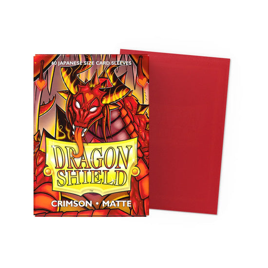 Dragon Sleeves - Japanese Size - Matt Sleeves Crimson TCG