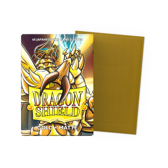 Dragon Sleeves - Japanese Size - Matt Sleeves Gold TCG