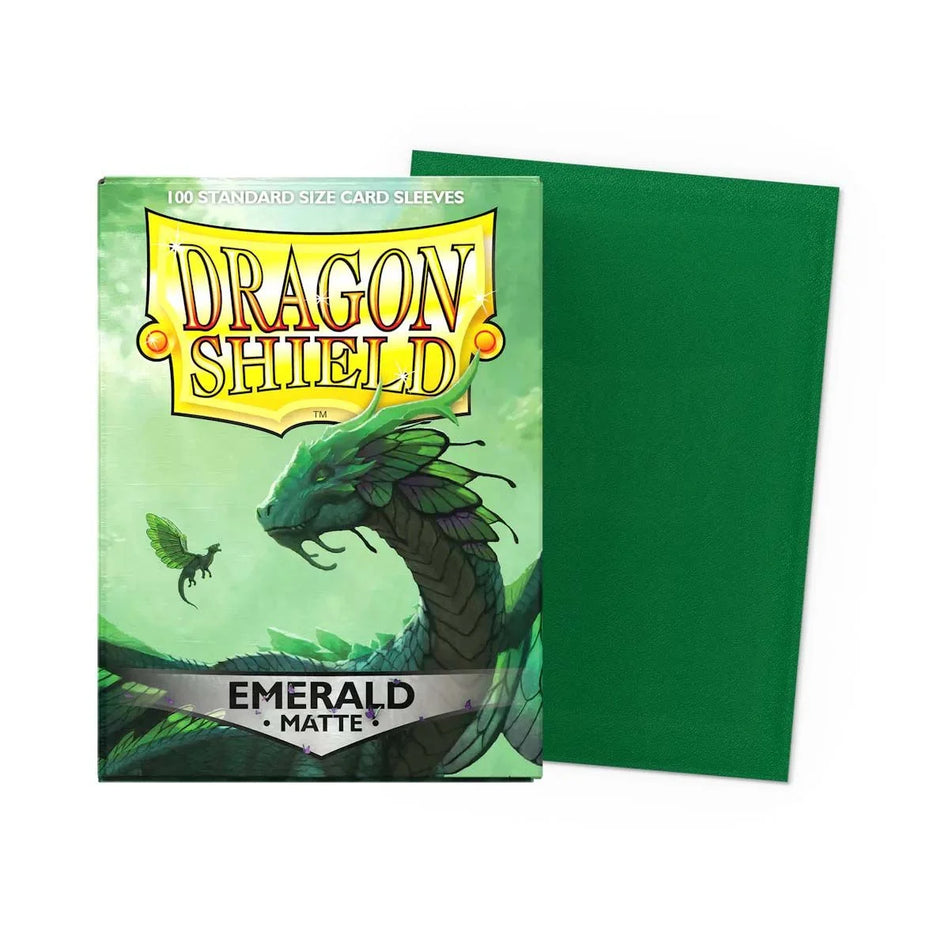 Dragon Sleeves - Standard Size - Matte Emerald TCG Zubehör