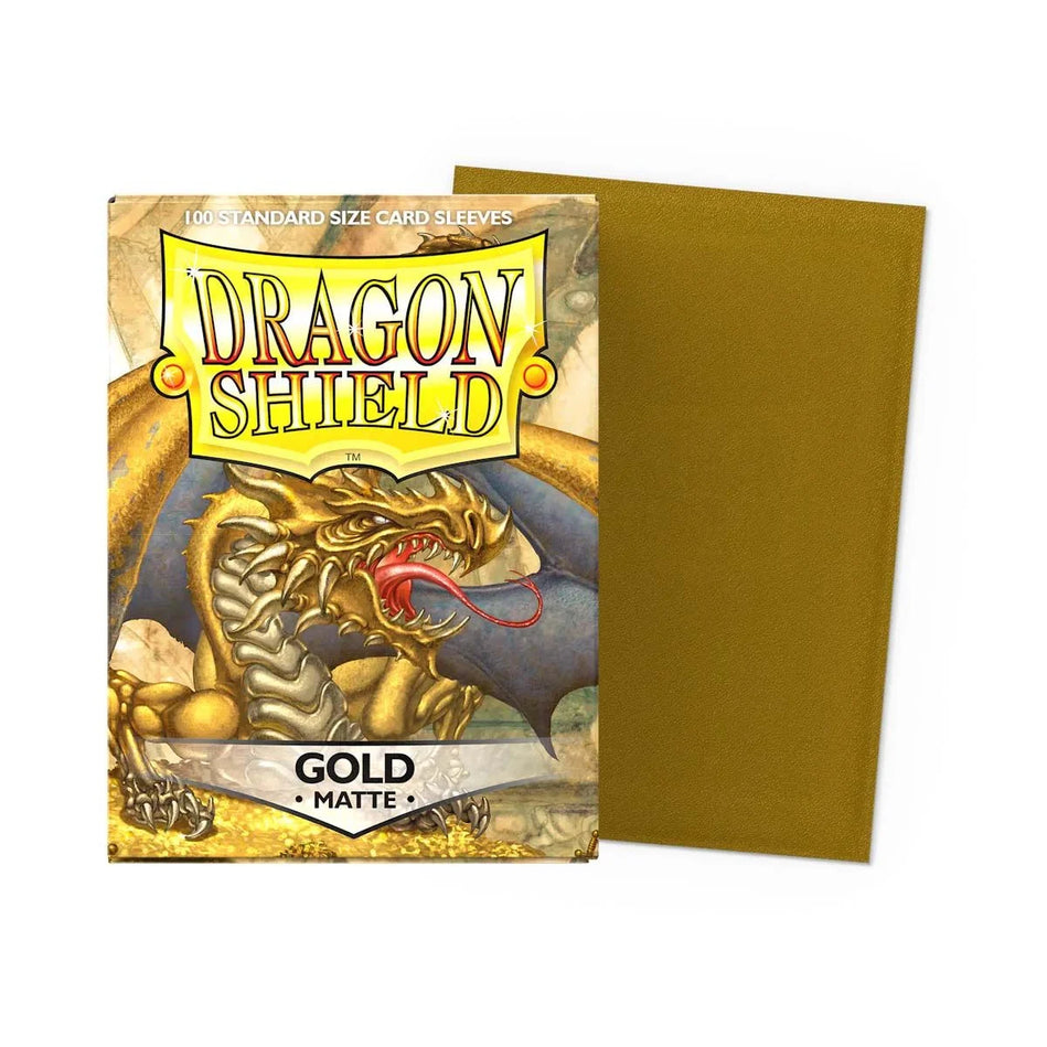Dragon Sleeves - Standard Size - Matte Gold TCG Zubehör