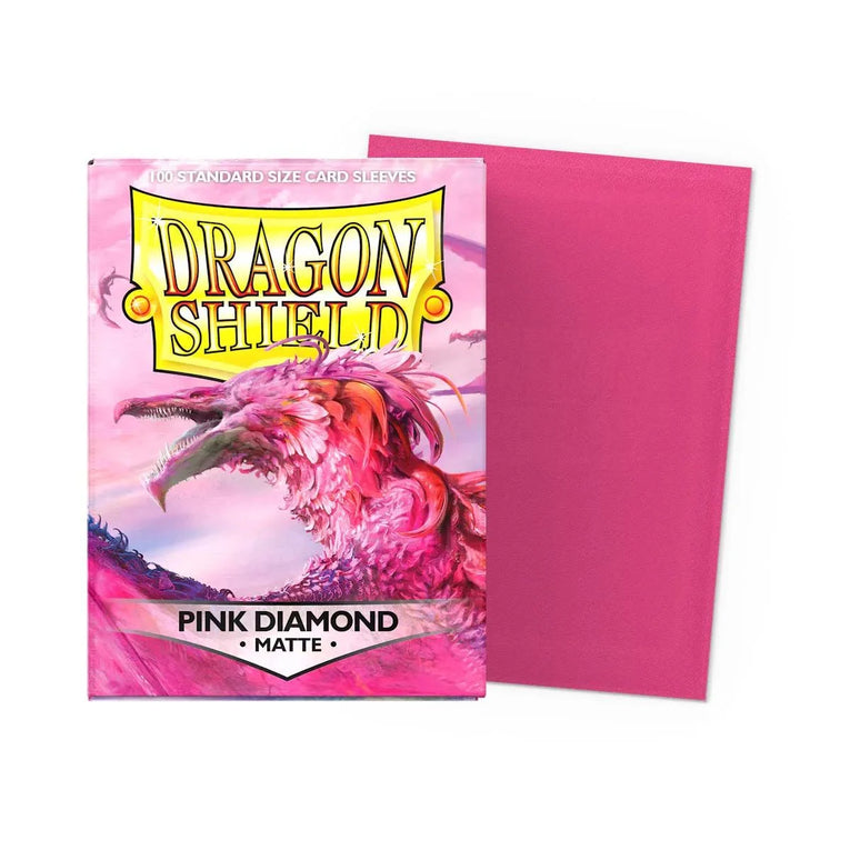 Dragon Sleeves - Standard Size - Matte Pink Diamond TCG