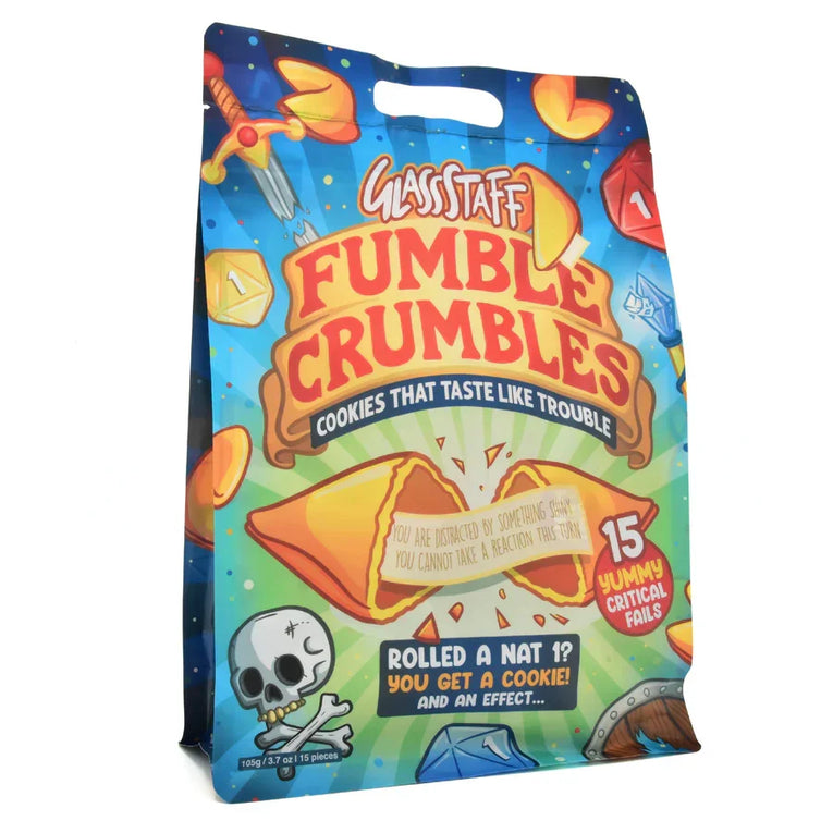 Fumble Crumbles Critical Fail Cookies Bag EN Rollenspiele